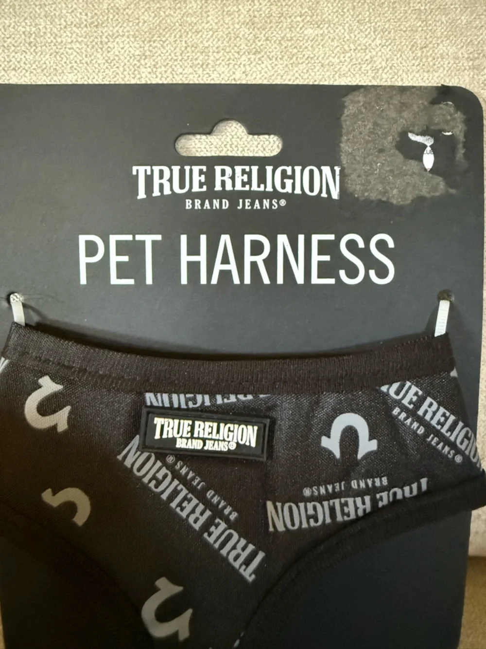 TRUE RELIGION black Pet Harness NWT S